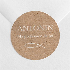 Sticker profession de foi lumiere et foi
