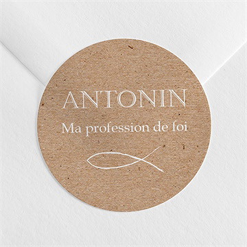 Sticker profession de foi lumiere et foi