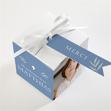 Boîte de dragées profession de foi fondamental - Dos de la boîte