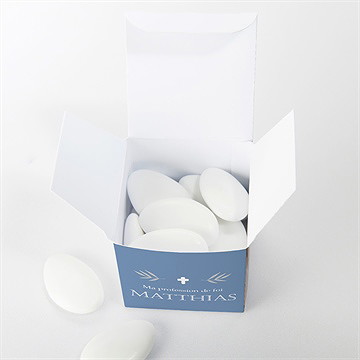 Boîte de dragées profession de foi fondamental - Dessus de la boîte