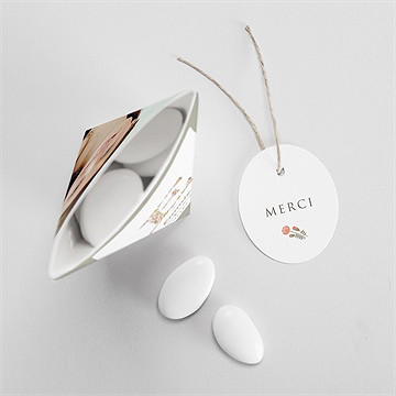 Boîte de dragées confirmation initiale étui - Intérieur de la boîte