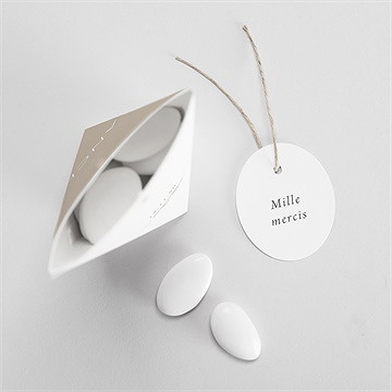 Boîte de dragées profession de foi ma profession étui - Intérieur de la boîte