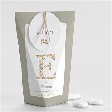 Boîte de dragées profession de foi joie essentielle étui