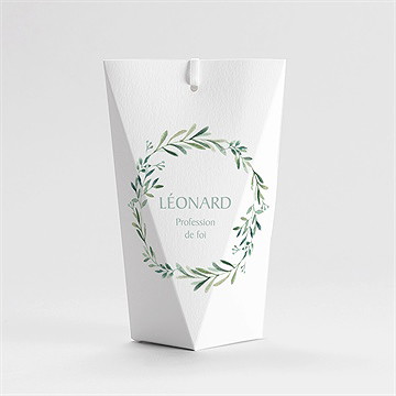 Boîte de dragées profession de foi âme étui - Dos de la boîte