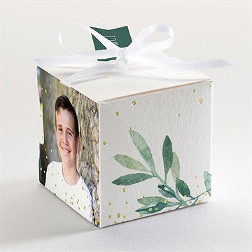 Boîte de dragées profession de foi âme - Dos de la boîte