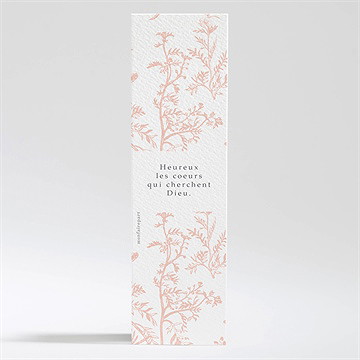 Signet profession de foi toile de jouy - Dos du signet