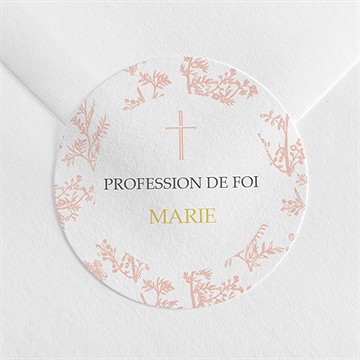 Sticker profession de foi toile de jouy