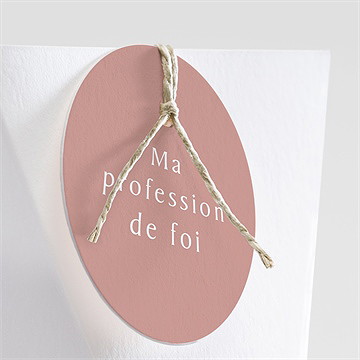 Boîte de dragées profession de foi en esprit étui - Détail de la boîte