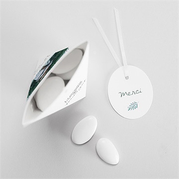 Boîte de dragées communion aquarelle sacrée étui - Intérieur de la boîte