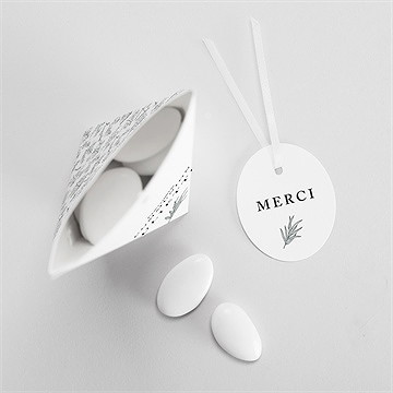 Boîte de dragées communion rayonnement étui - Intérieur de la boîte