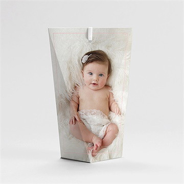 Boîte de dragées baptême divin étui - Dos de la boîte