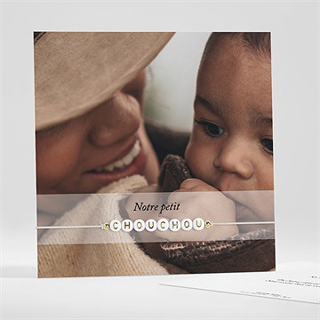 Faire-part naissance bel instant bracelet