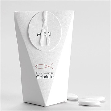 Boîte de dragées communion jour sacré étui