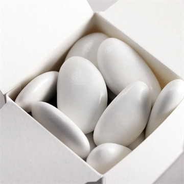 Dragées blanches pour profession de foi - amande Avola