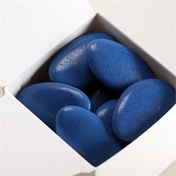 Dragées bleu océan pour votre profession de foi - chocolat