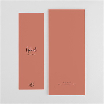 Faire-part naissance jolie farandole photomaton - Dos du faire-part