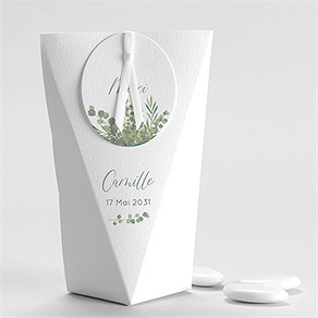 Boîte de dragées baptême grâce étui