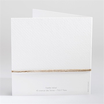 Faire-part naissance dans sa bulle plié - Dos du faire-part