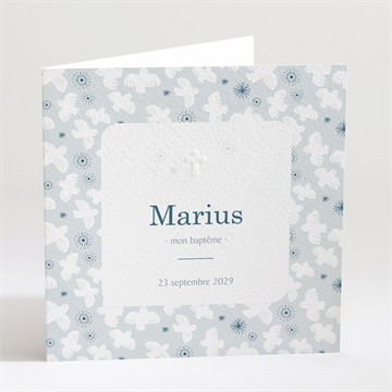 Faire-part de baptême horizons sticker