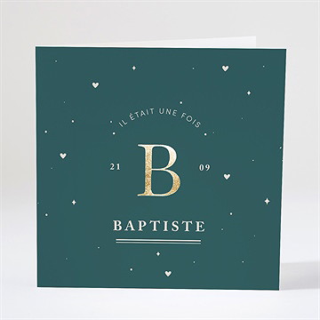 Faire-part naissance douce empreinte plié