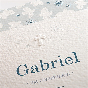 Faire-part communion vertige - Détail du faire-part