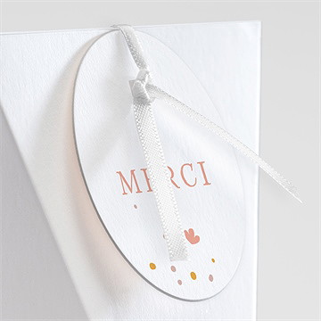 Boîte de dragées baptême subtil tressage étui - Détail de la boîte