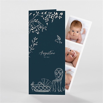 Faire-part naissance scène de vie photomaton