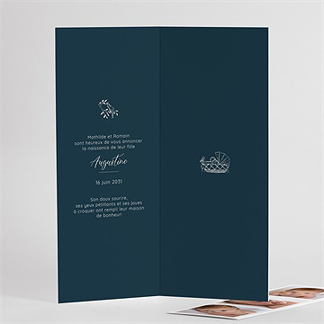 Faire-part naissance scène de vie photomaton - Intérieur du faire-part 2