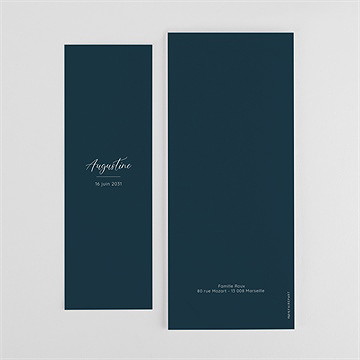 Faire-part naissance scène de vie photomaton - Dos du faire-part