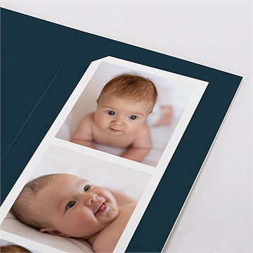 Faire-part naissance scène de vie photomaton - Détail du faire-part