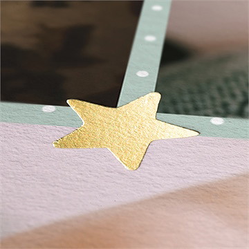 Faire-part naissance le lien dorure - ZOOM dorure