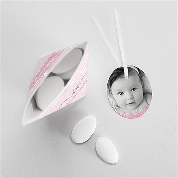 Boîte de dragées baptême petite tendresse étui - Intérieur de la boîte