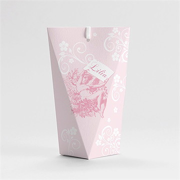 Boîte de dragées baptême petite tendresse étui - Dos de la boîte