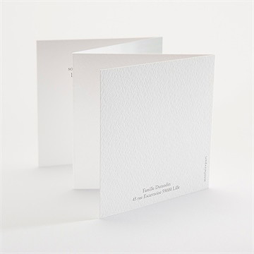 Faire-part naissance douce sieste accordéon - Dos du faire-part