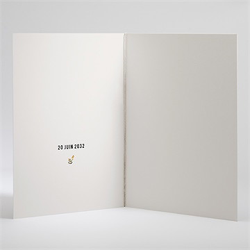 Livret de messe mariage vintage champetre - Intérieur du livret