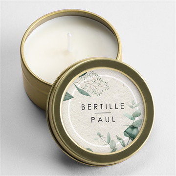 Bougie mariage sauvage pliée