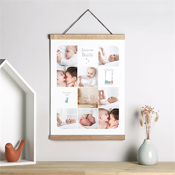 Affiche naissance douce sieste - Mise en situation