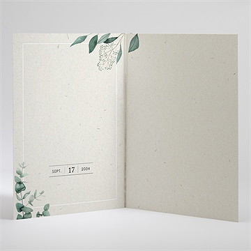 Livret de messe mariage sauvage - Intérieur du livret