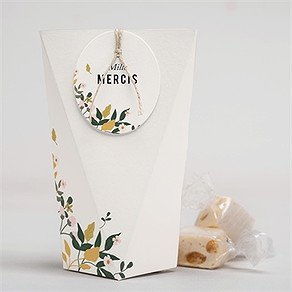 Boîte surprise mariage vintage champetre