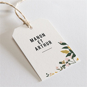 Etiquette mariage vintage champetre