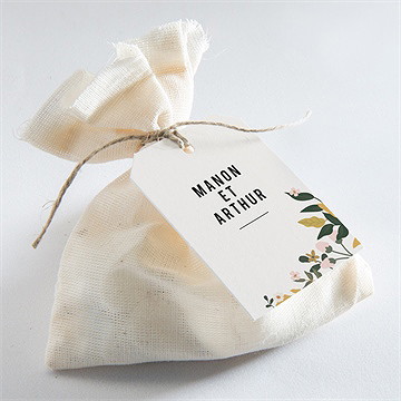 Etiquette mariage vintage champetre - Mise en situation