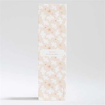 Signet baptême l'envolée - Dos du faire-part