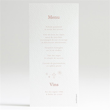 Menu communion toujours plus haut - Dos du menu