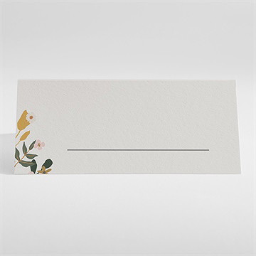 Marque-place mariage vintage champetre - Dos du marque place