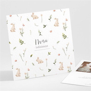 Remerciement naissance champetre