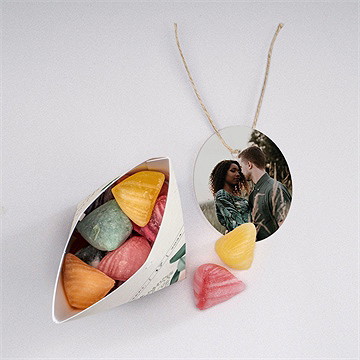 Boîte surprise mariage sauvage - Intérieur de la boîte