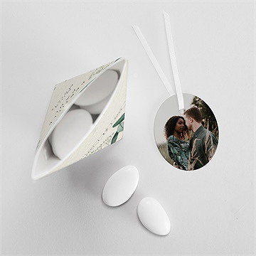 Boîte de dragées mariage sauvage étui - Intérieur de la boîte