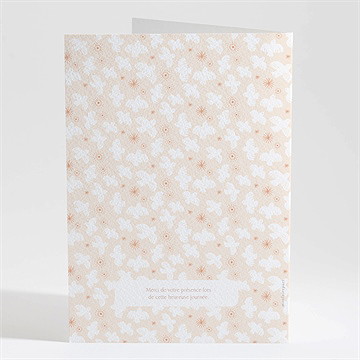 Livret de messe baptême l'envolée - Dos du livret