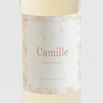 Etiquette de bouteille communion toujours plus haut