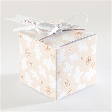 Boîte de dragées communion toujours plus haut - Dos de la boîte